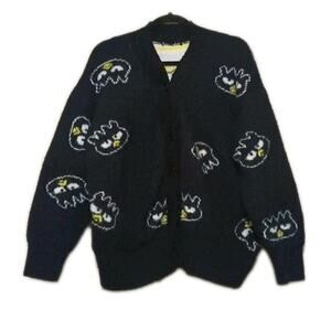 Sanrio's Badtz-Maru Black Oversized Button Down Sweater Cardigan One Size No Tag